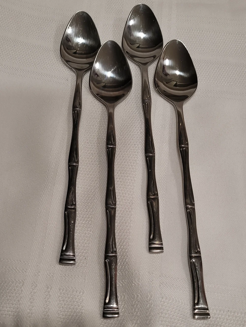 Vintage Flatware Bamboo Style Iced Tea Spoons 4